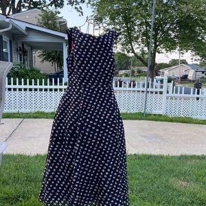 Betsey Johnson Black and Pink Floral Dress